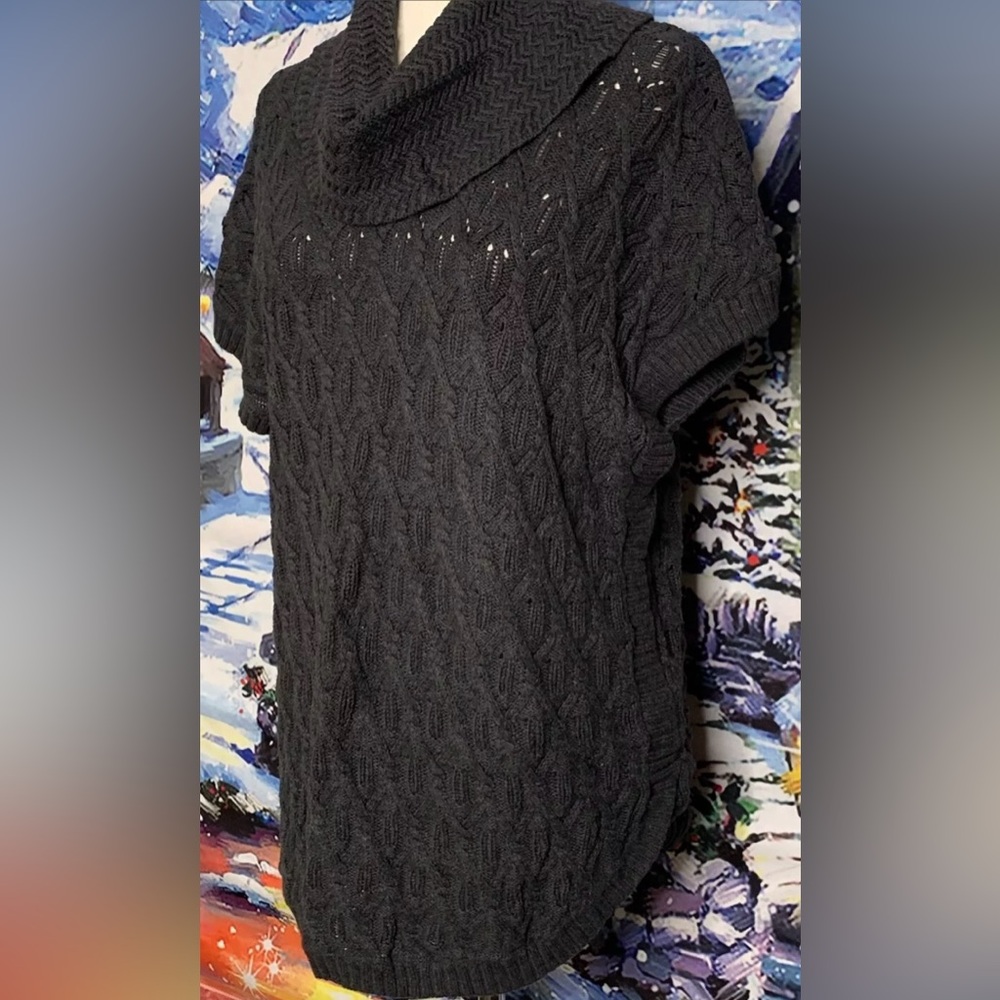 Eight Eight Eight Gray Cowl Neck Sweater Size Large - Picture 4 of 12